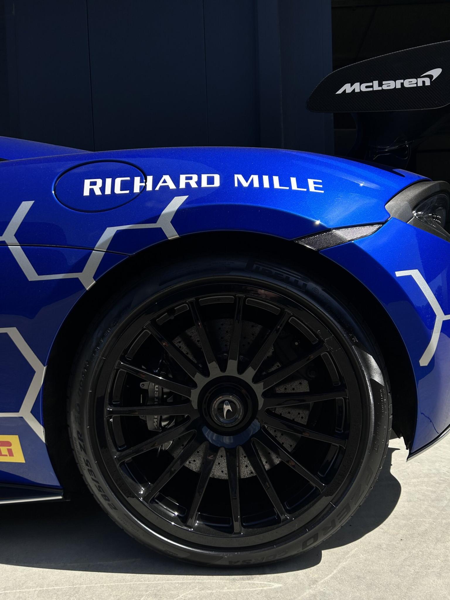 Livrée Richard Mille sur la McLaren 620R